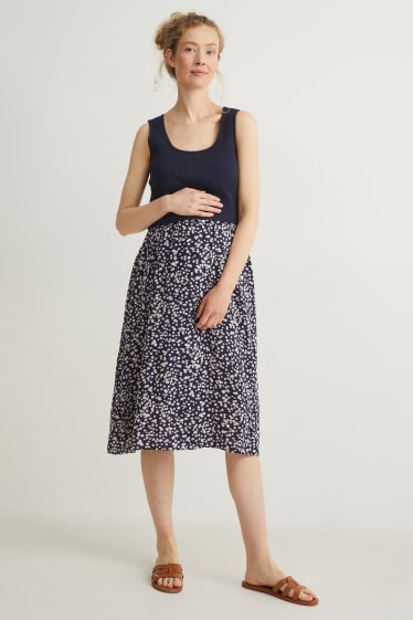 Damen - Still-Kleid - 2-in-1-Look - dunkelblau
