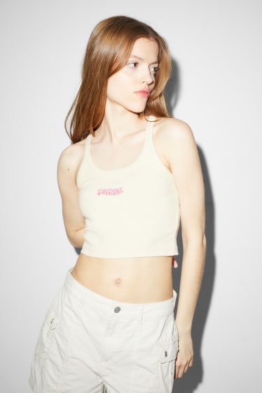 Women - CLOCKHOUSE - cropped top - cremewhite