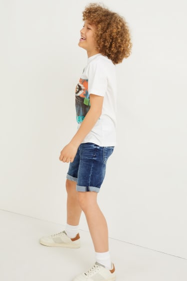 Kinder - Jeans Shorts - Jog Denim - jeansblau