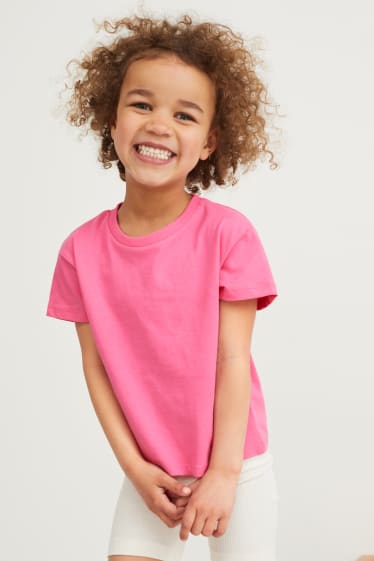 Enfants filles - Lot de 8 - T-shirts - rose