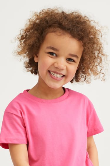 Enfants filles - Lot de 8 - T-shirts - rose
