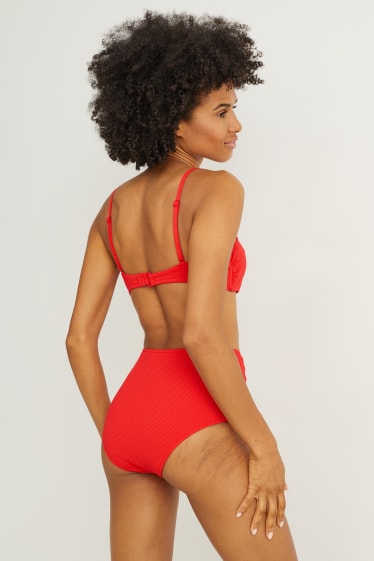 Mujer - Top de bikini con aros - con relleno - LYCRA® XTRA LIFE™ - rojo