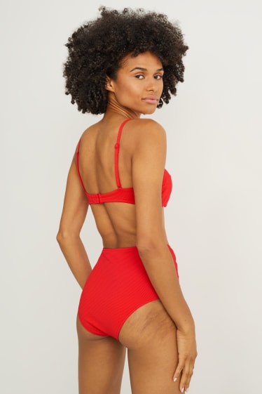 Dames - Bikinibroekje - high waist - LYCRA® XTRA LIFE™ - rood