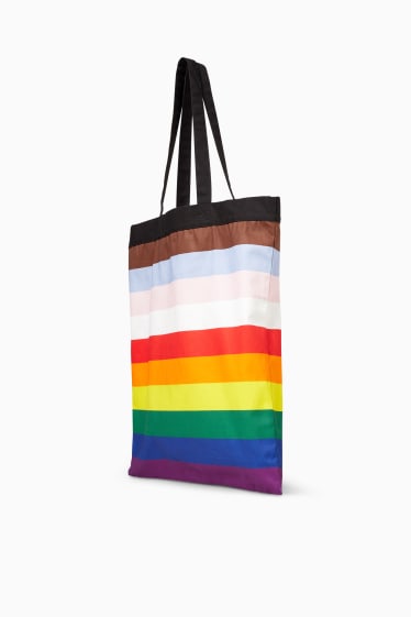 Donna - CLOCKHOUSE - shopper - unisex - a righe - PRIDE - colorato