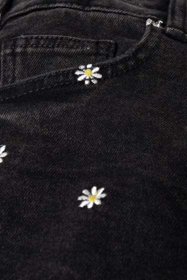 Donna - CLOCKHOUSE - shorts di jeans - vita alta - jeans grigio scuro