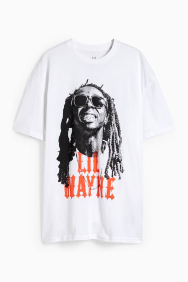 Hombre - Camiseta - Lil Wayne - blanco