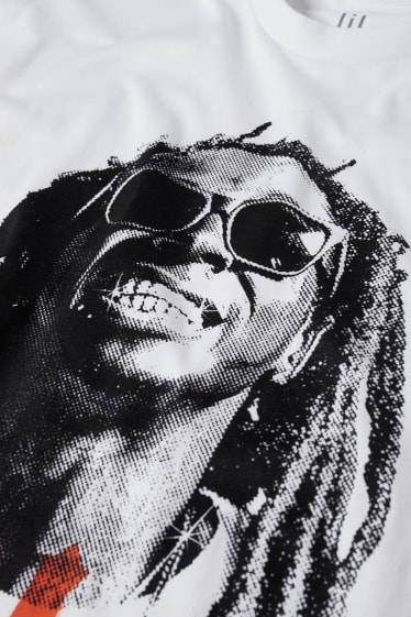 Mężczyźni - T-shirt - Lil Wayne - biały