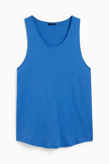 Heren - Tanktop - blauw