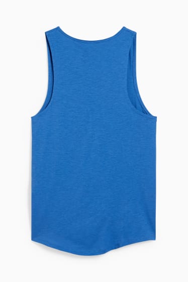Heren - Tanktop - blauw