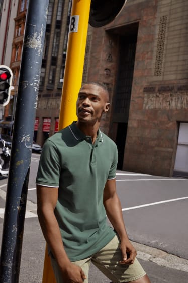 Heren - Poloshirt - groen
