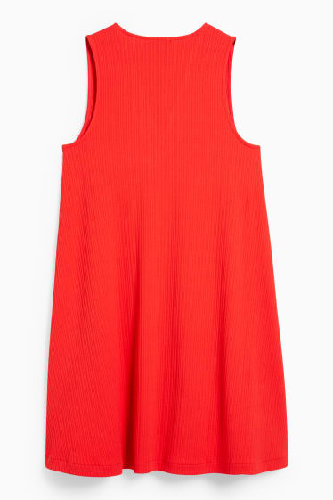 Dona - Vestit de línia A - vermell