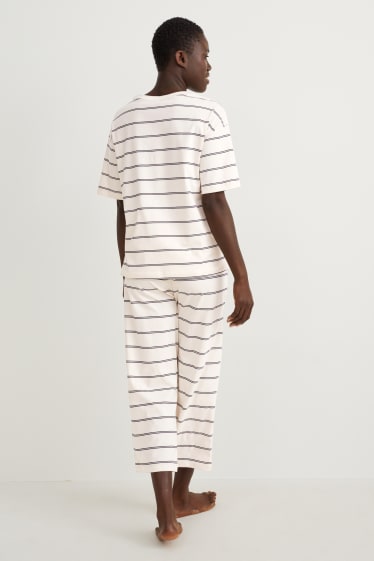 Dona - Pijama - de ratlles - beix clar
