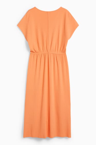 Women - Wrap dress - orange