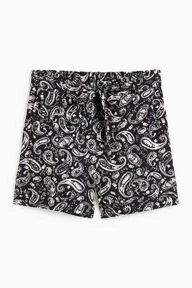 Damen - Shorts - Mid Waist - schwarz