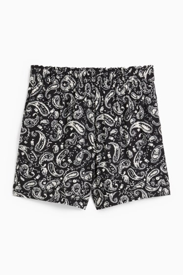 Damen - Shorts - Mid Waist - schwarz