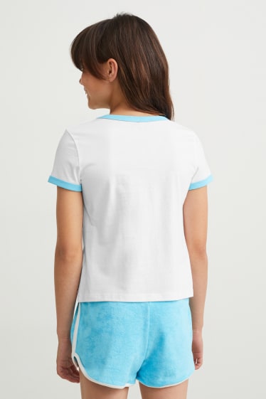 Kinder Mädchen - Kurzarmshirt - weiß