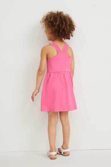 Enfants filles - Lot de 2 - robes - rose