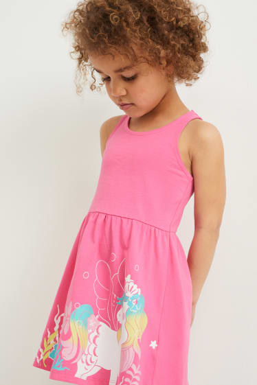 Enfants filles - Lot de 2 - robes - rose