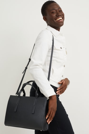 Femmes - Sac - synthétique - noir