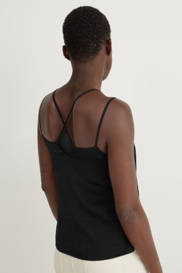 Donna - Blusa smanicata - nero