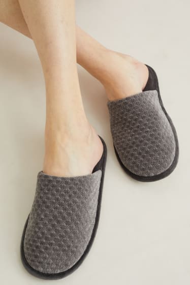 Donna - Pantofole - grigio scuro