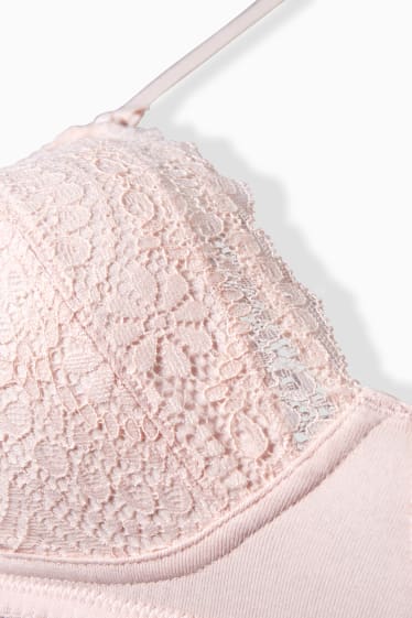 Dames - Voedings-BH zonder beugels - roze