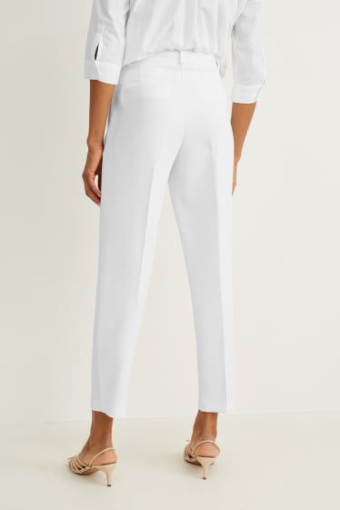 Dona - Pantalons formals - mid waist - regular fit - blanc