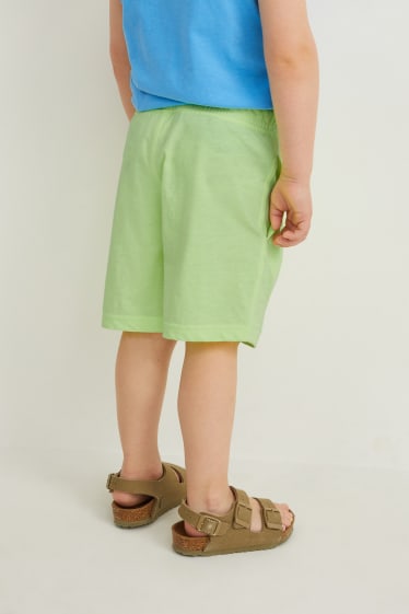Enfants garçons - Lot de 2 - Dino - shorts - bleu foncé