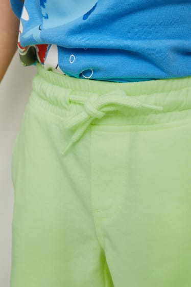 Enfants garçons - Lot de 2 - Dino - shorts - bleu foncé