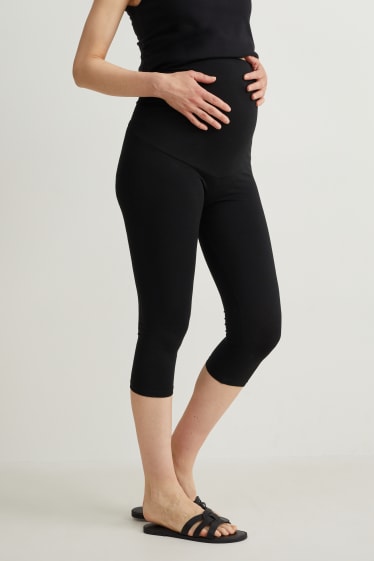 Damen - Multipack 2er - Umstands-Leggings - schwarz