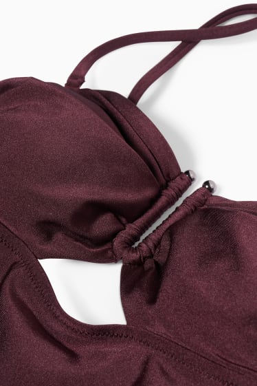 Femei - Costum de baie - vătuit - LYCRA® XTRA LIFE™ - vișiniu