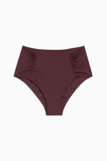 Femmes - Bas de bikini - high waist - LYCRA® XTRA LIFE™ - rouge foncé