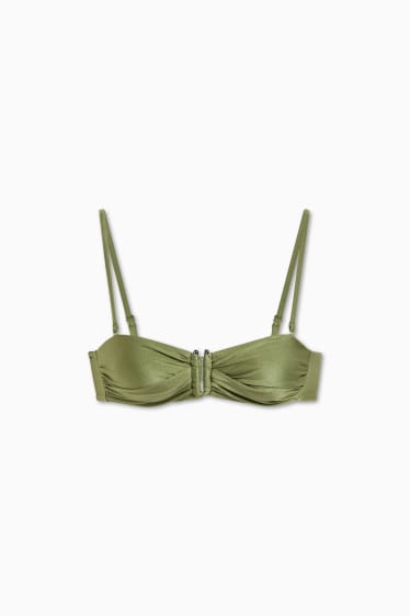 Dames - Bikinitop - bandeau - voorgevormd - LYCRA® XTRA LIFE™ - groen