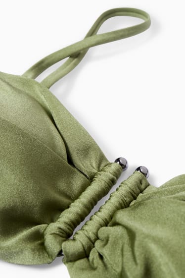 Donna - Reggiseno bikini - a fascia - imbottito - LYCRA® XTRA LIFE™ - verde