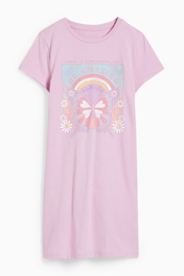 Enfants filles - Chemise de nuit - violet clair