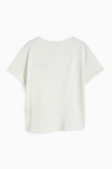 Femmes - T-shirt - blanc crème