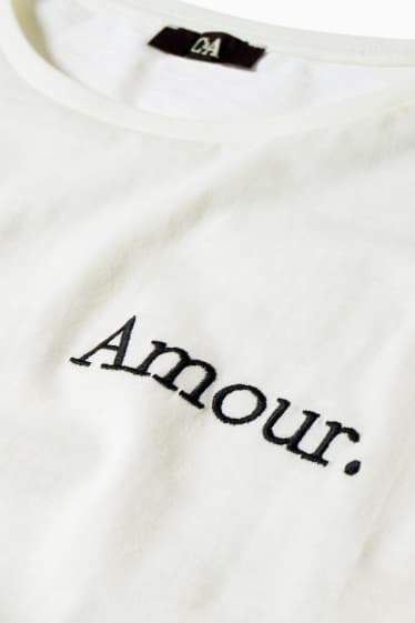 Femmes - T-shirt - blanc crème