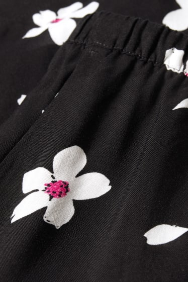 Femmes - CLOCKHOUSE - short - mid waist - à fleurs - noir