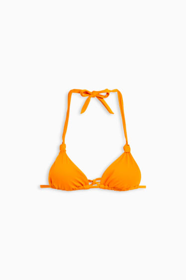 Kobiety - Góra od bikini - trójkątne miseczki - wyściełana - LYCRA® XTRA LIFE™ - pomarańczowy