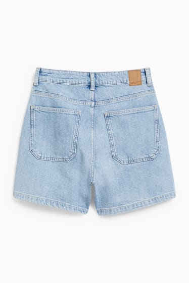 Femmes - Short en jean - high waist - LYCRA® - jean bleu clair