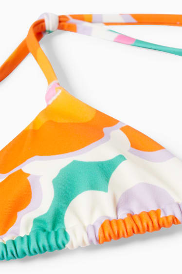 Women - Bikini top - triangle - padded - LYCRA® XTRA LIFE™ - orange