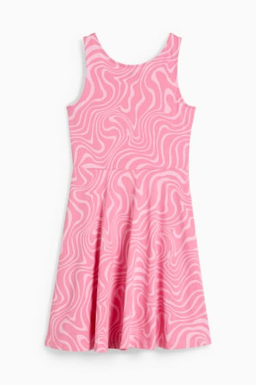 Kinder - Kleid - gemustert - pink