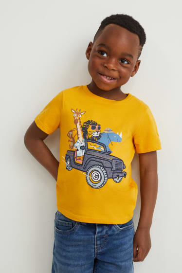 Kinderen - Set van 2 - T-shirt - donkergroen