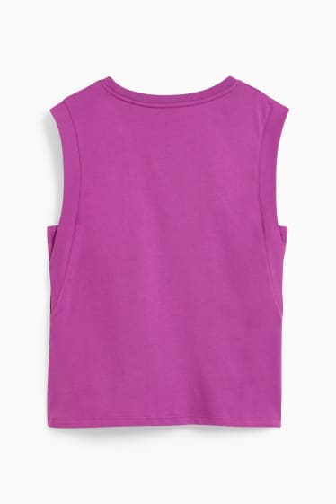 Damen - Basic-Top - violett