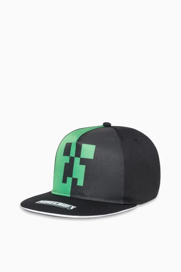 Enfants garçons - Minecraft - casquette de baseball - noir