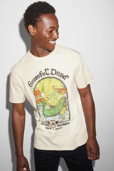 Hommes - T-shirt - Grateful Dead - blanc crème