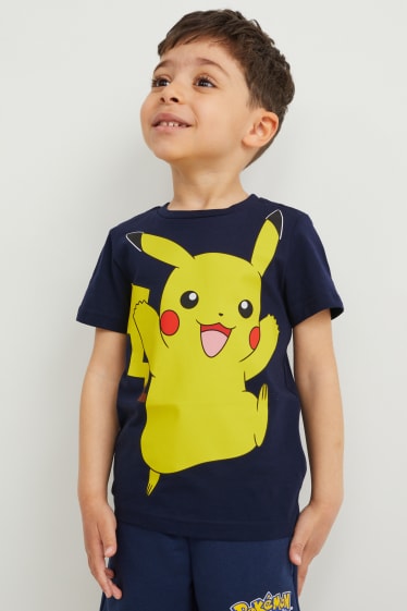 Kinderen - Set van 3 - Pokémon - T-shirt - geel