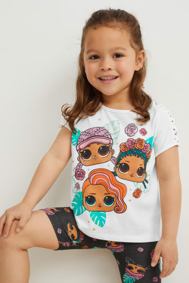 Kinder Mädchen - L.O.L. Surprise - Kurzarmshirt - schneeweiss