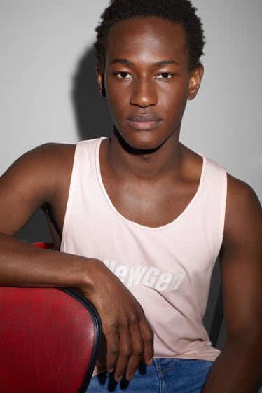 Herren - Tank Top - rosa