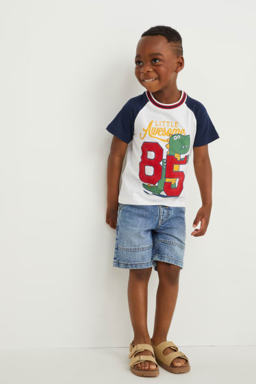 Kinder - Jeans-Shorts - jeansblau